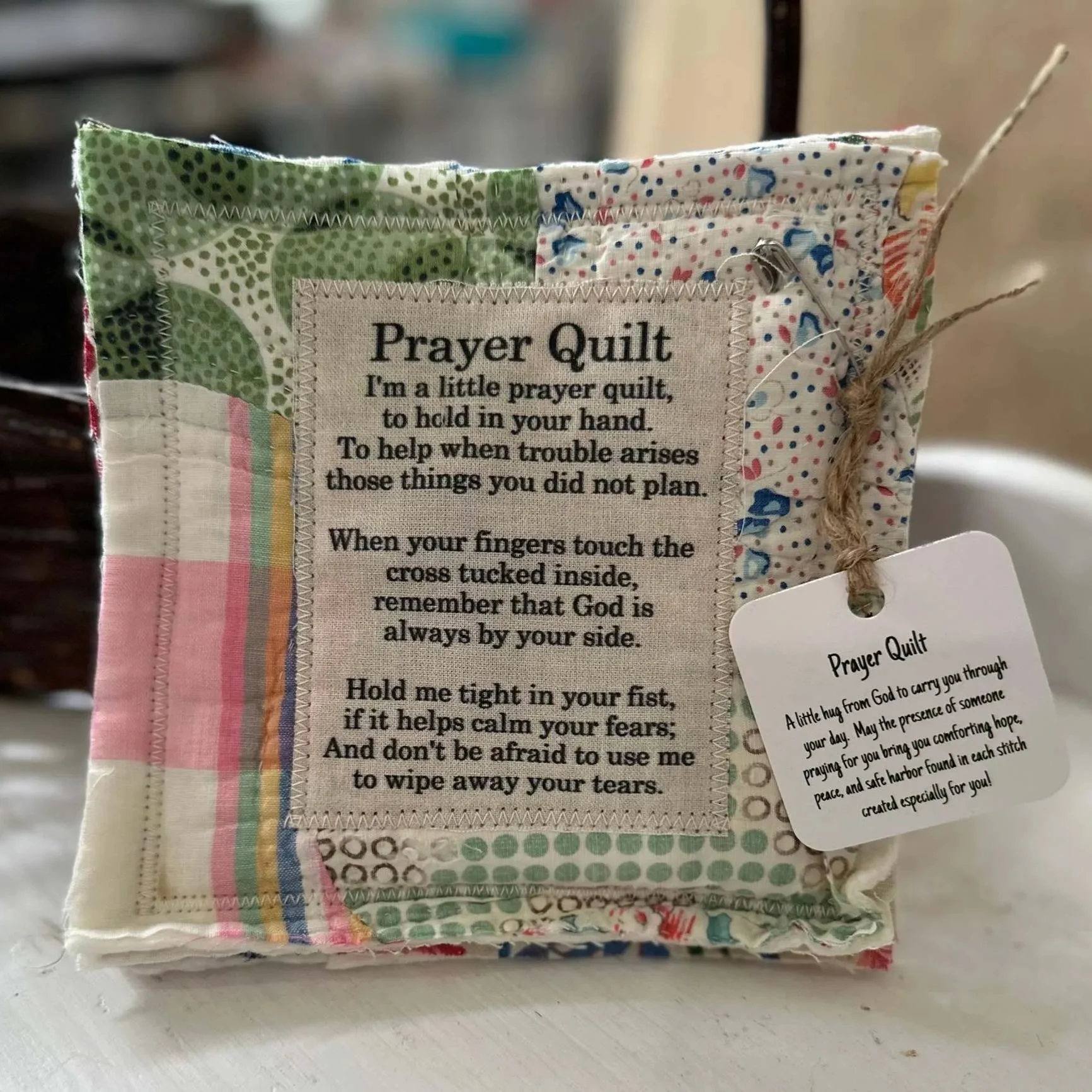 🎁🔥Prayer Quilt With Cross Inside (Approx. 5