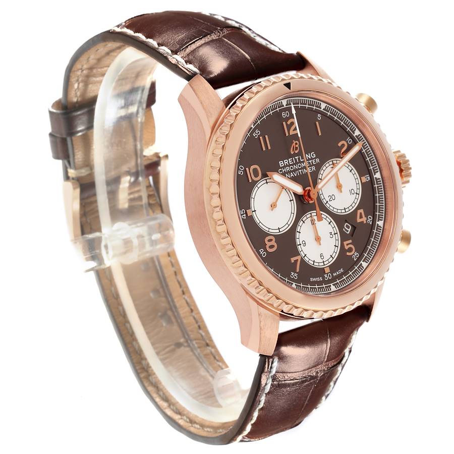 Breitling Navitimer Aviator 8 B01 Rose Gold Mens Watch RB0117