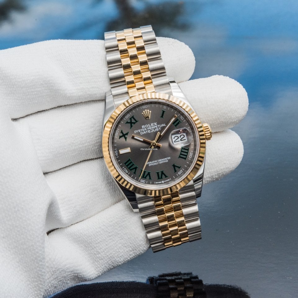 Rolex Oyster/Jubilee Perpetual Datejust 41 Two-tone Wimbledon - M126333-0020/126333-0019 Brand Unworn