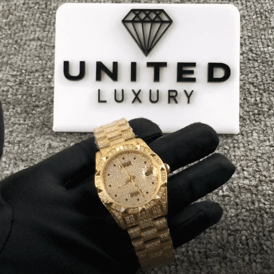 Rolex Gold Iced Out Daytona 116508 Super Clone