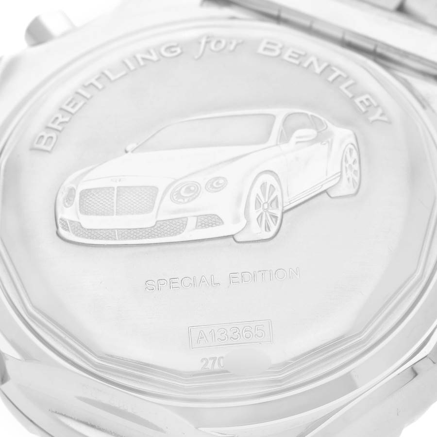 Breitling Bentley Motors GT II Black Red Dial Mens Watch A13365