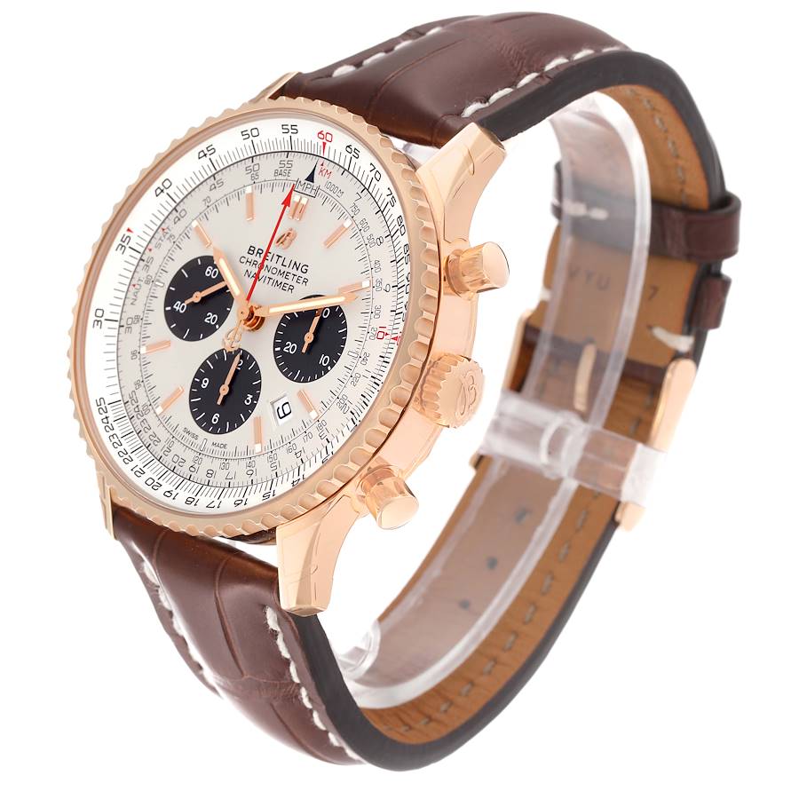 Breitling Navitimer Rose Gold Limited Edition Mens Watch RB0127