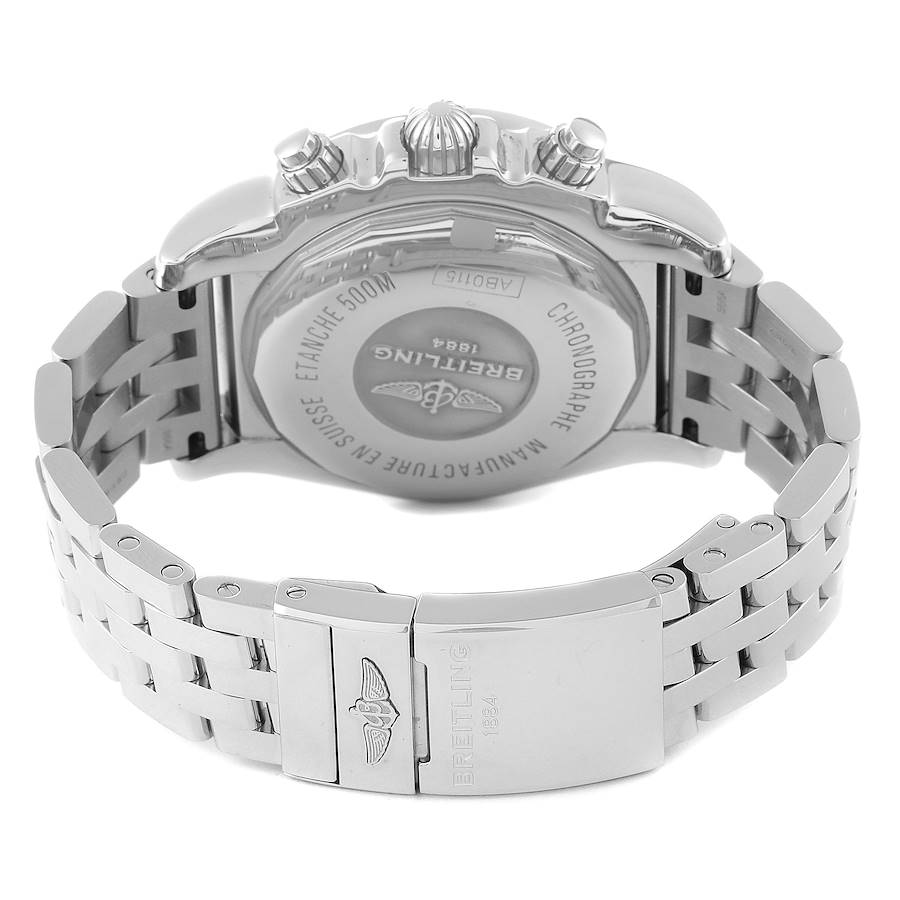 Breitling Chronomat 44 Airbourne Brown Dial Steel Mens Watch AB0115