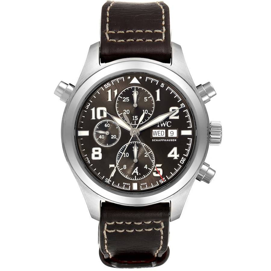 IWC Spitfire Pilot Saint Exupery Rattrapante Mens Watch IW371808