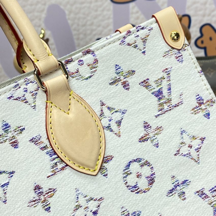 Replica LV Onthego White Denim