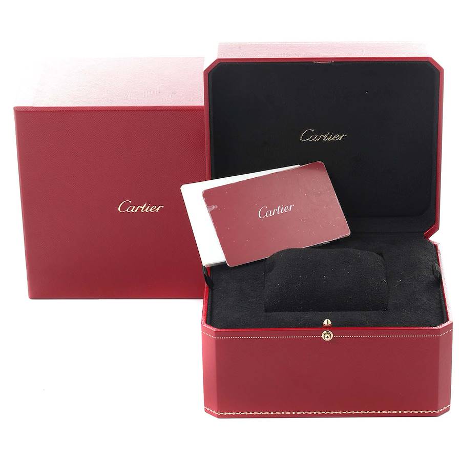 Cartier Tank Louis Large Yellow Gold Black Dial Mens Watch WGTA0091