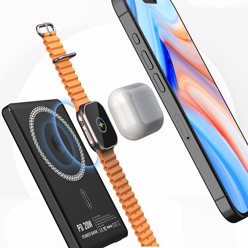 Uitra Thin Wireless Mobile 5000mAh Magnetic Power Banks