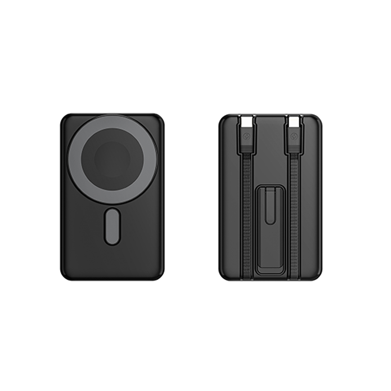 10000mAh Aluminum Alloy Magnetic Mobile Power Bank with Bracket