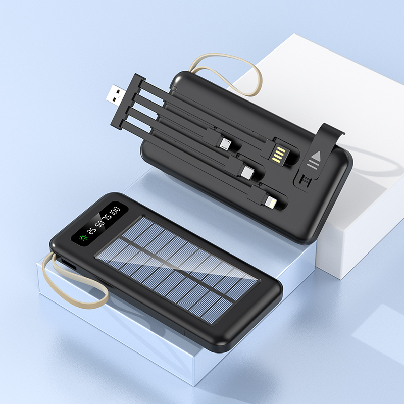 Outdoor Solar Powered High-Capacity Mobile Power Bank