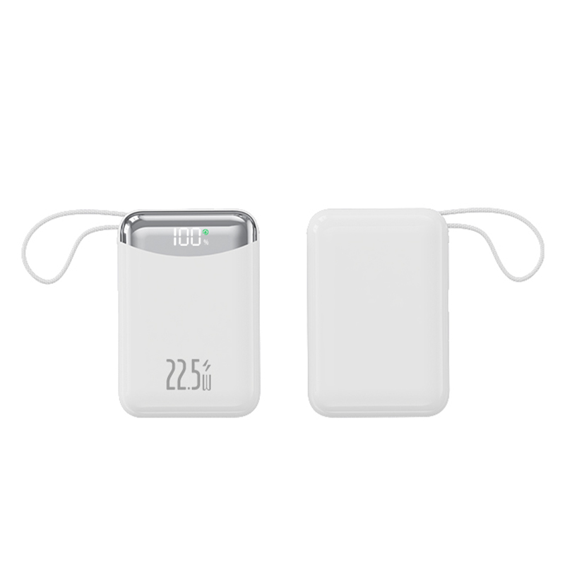 Super Fast Charging Portable Power Bank with Built-in Cables