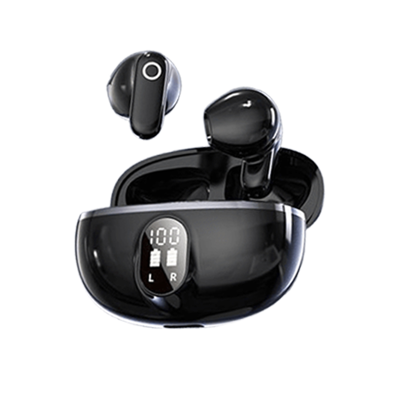 TWS True Wireless Noise Cancelling Headphones with Screen