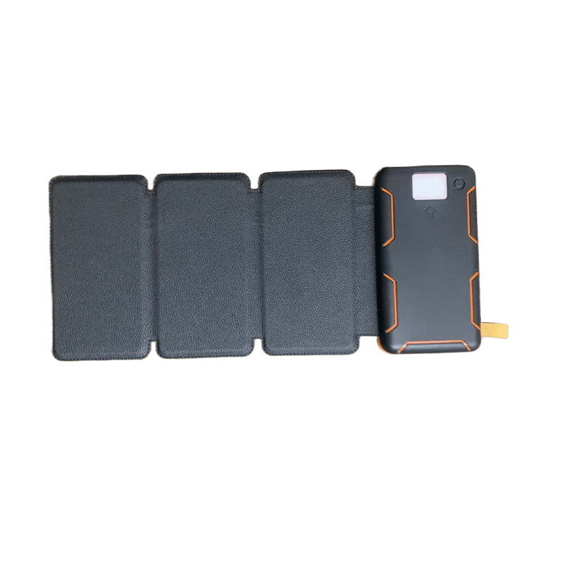 20000mAh Fast-Charging Foldable PortableSolar Power Bank with LED Lighting