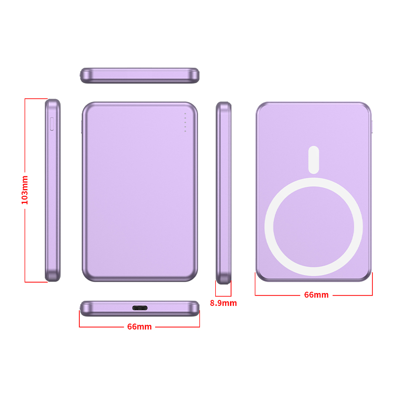5000mAh Ultra-Slim Magnetic MagSafe Fast-Charging Power Bank