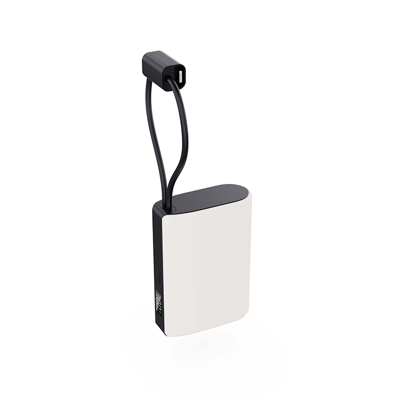 22.5W Fast Charging Power Bank with 10000mAh Built-in Cable