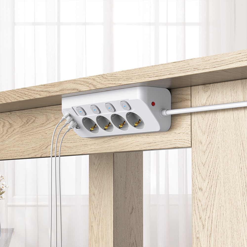 16A Power strip USB A+USB C