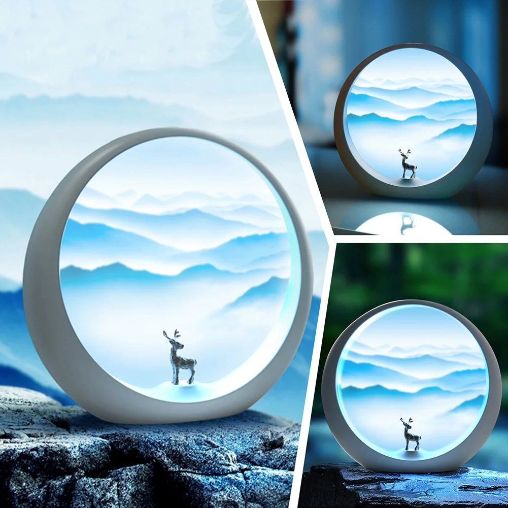 Scenic Round LED Night Light