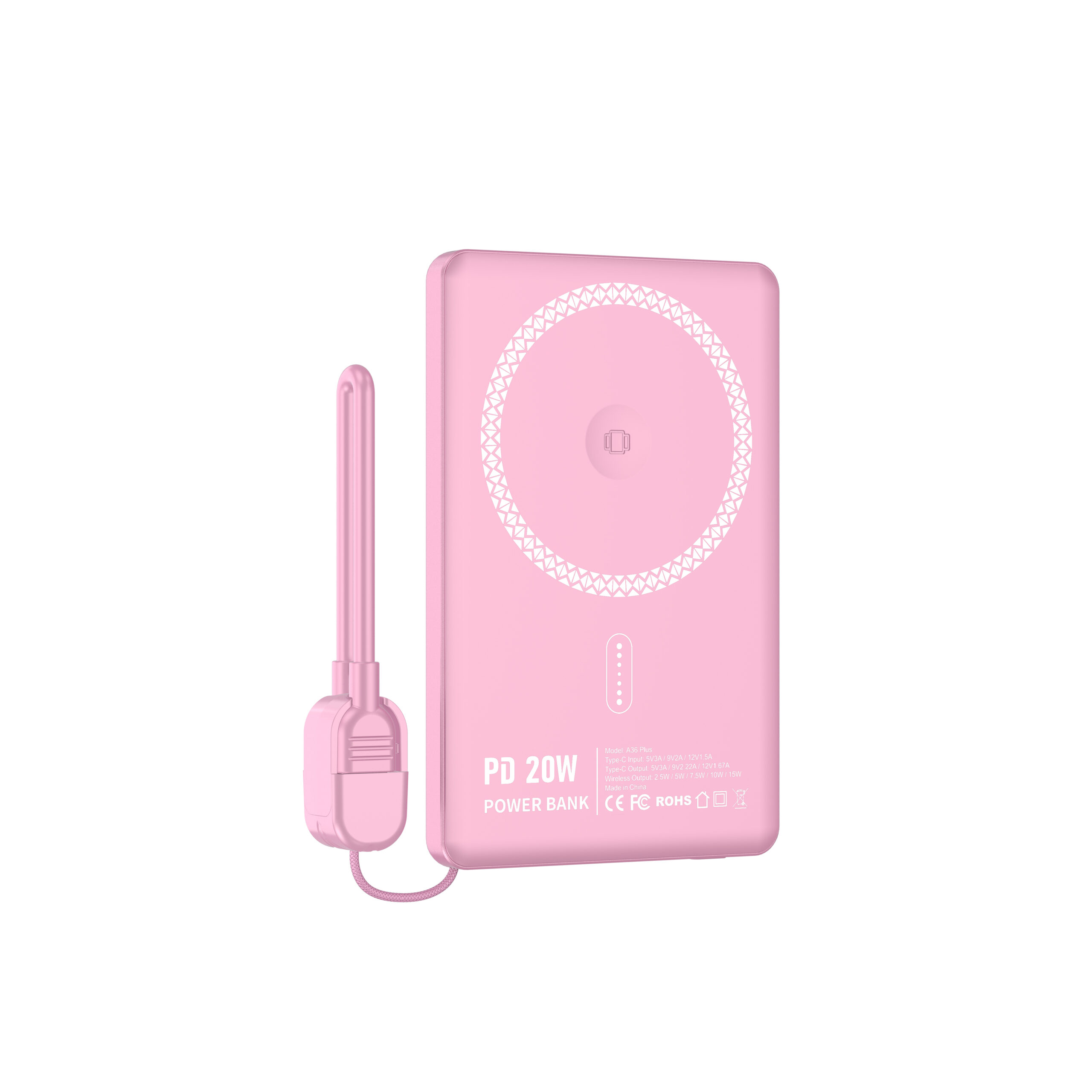 Uitra Thin Wireless Mobile 5000mAh Magnetic Power Banks