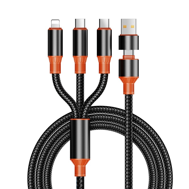 100W 2-to-3 Fast Charging Mobile Data Cable