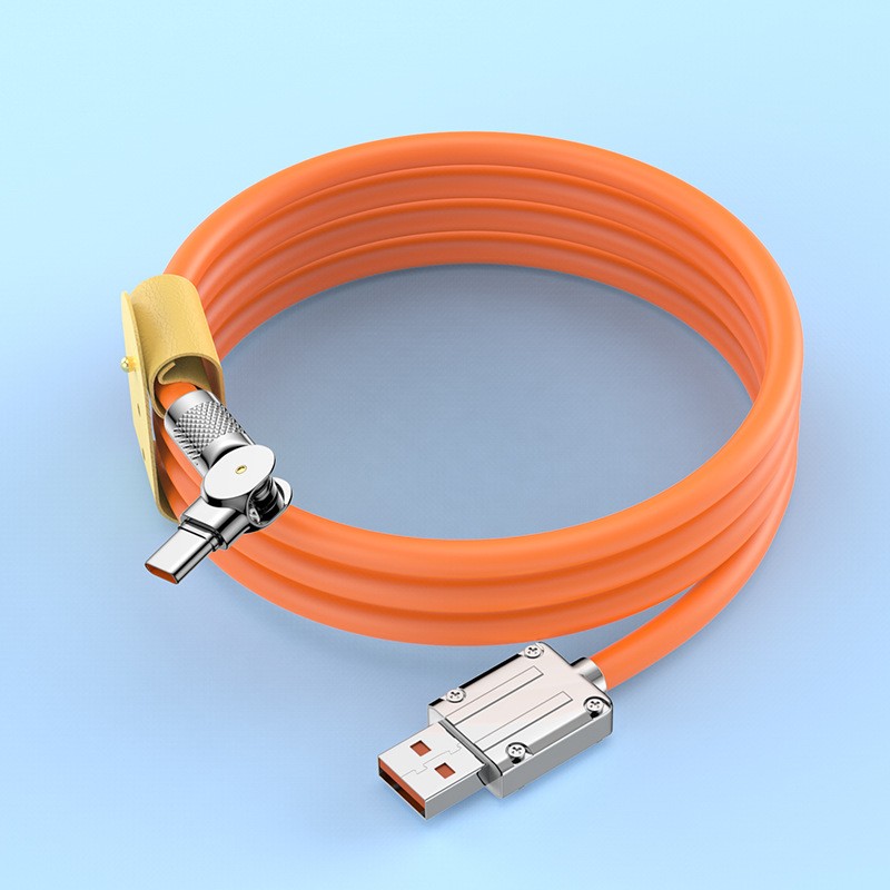 Liquid Silicone 180° Rotating Elbow Data Cable