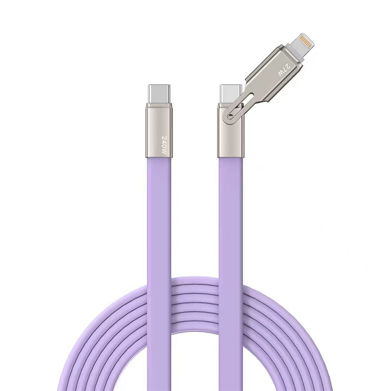 2-in-1 Liquid Silicone Fast Charging Data Cable