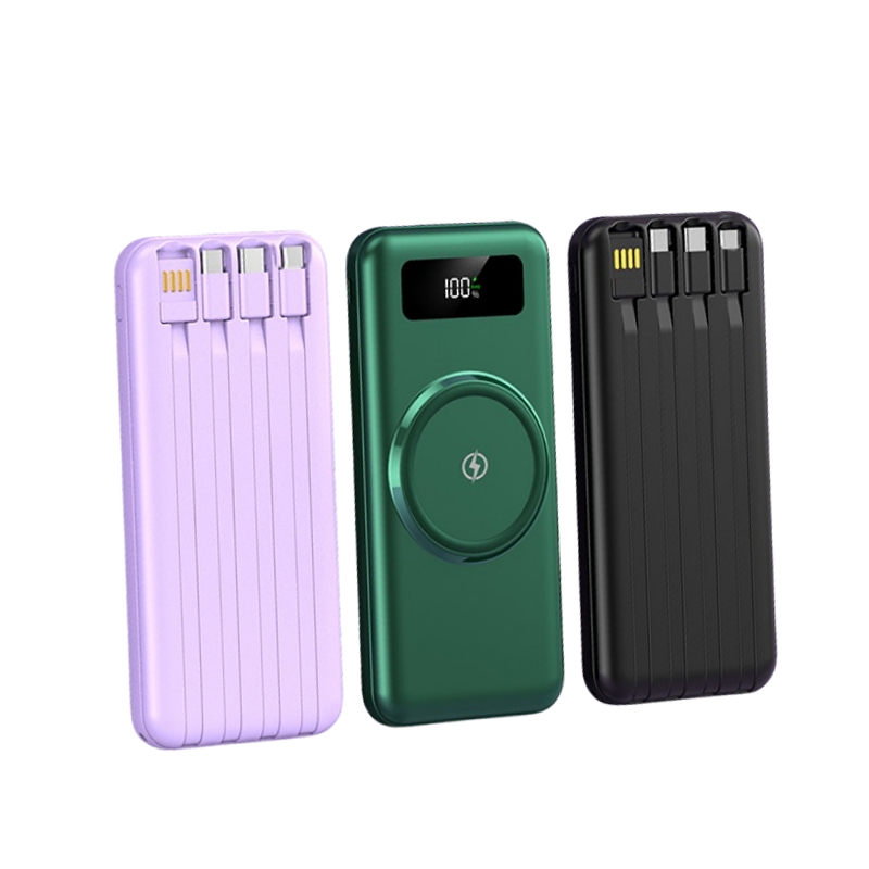 Wireless Charging with Built-in Cable Power Bank