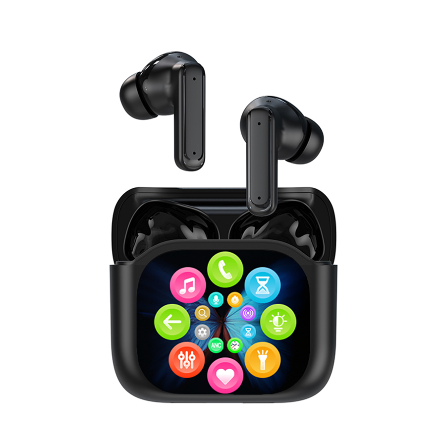 Tws Wireless Bluetooth Headset LED Full-Color Touch Screen