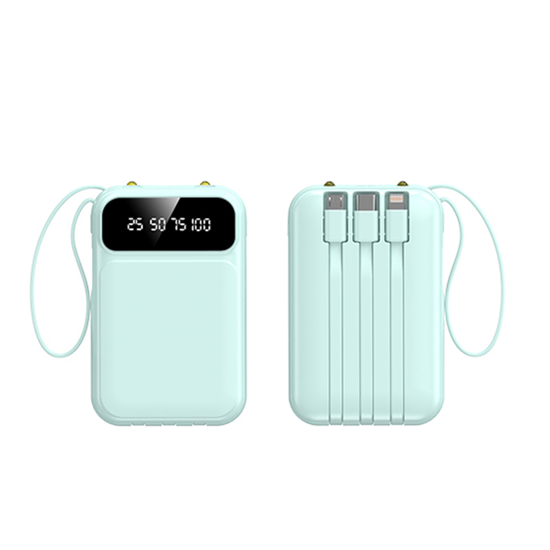 High Aesthetic Mobile Built-in Cable Power Bank