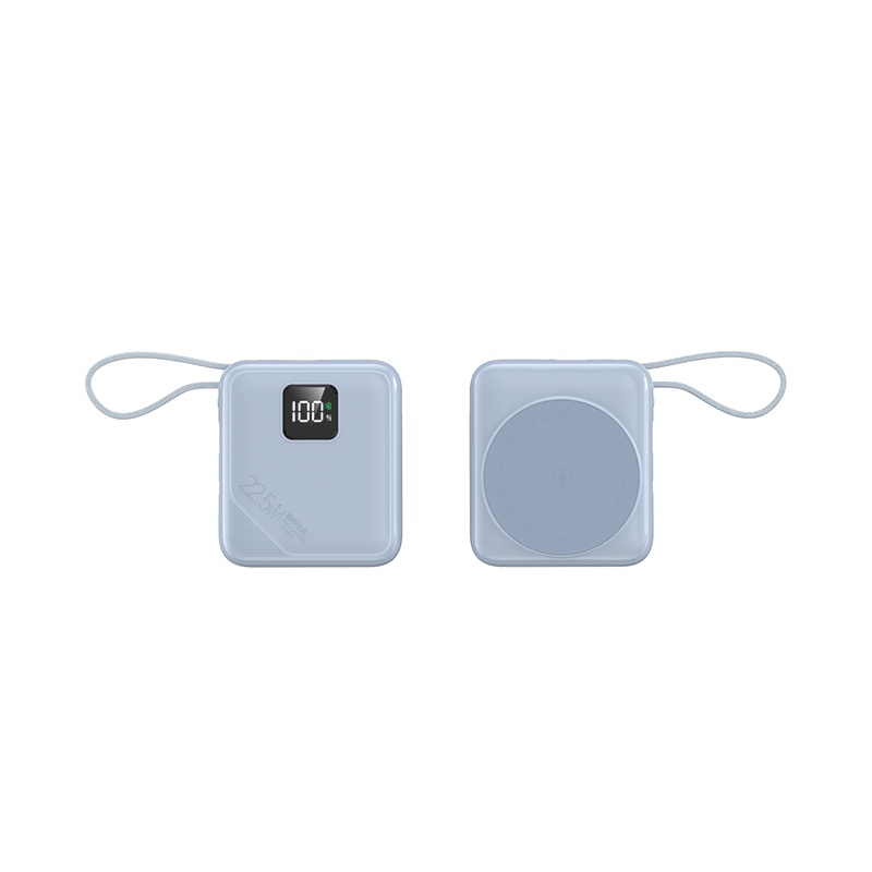 Magnetic Fast-Charging Power Bank with Built-in Cable