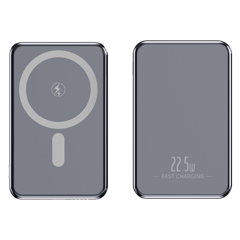 Ultra Thin Aluminum Alloy Magsafe Magnetic Wireless Power Bank