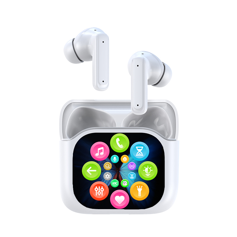 Tws Wireless Bluetooth Headset LED Full-Color Touch Screen
