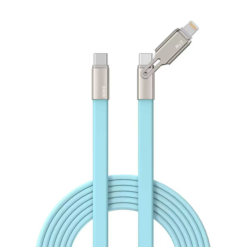 2-in-1 Liquid Silicone Fast Charging Data Cable
