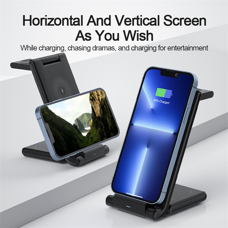 folding 3-in-1 wireless charger