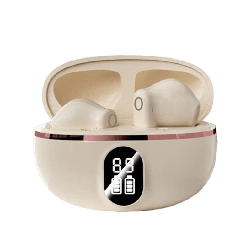 TWS True Wireless Noise Cancelling Headphones with Screen