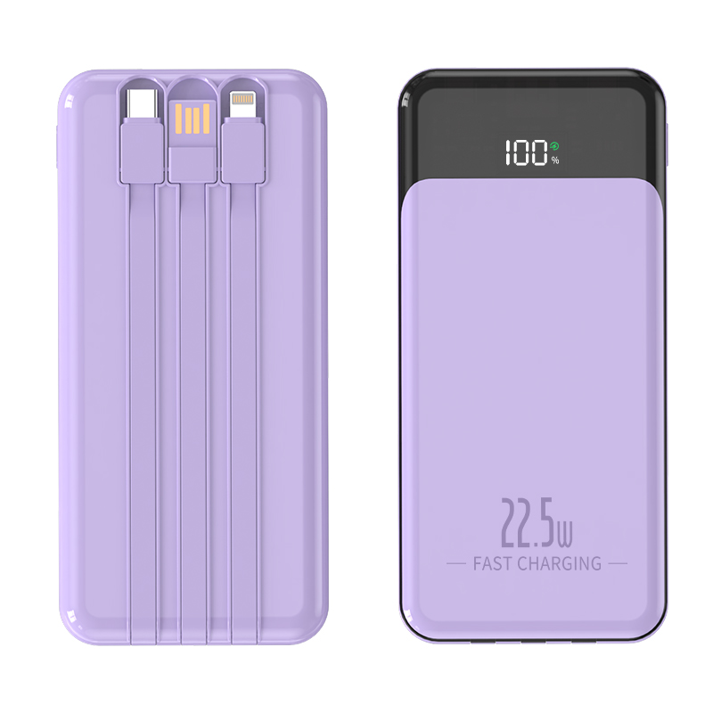 Ultra Thin Fast Charging Comes with a 3-Wire Gift Mobile Power Bank