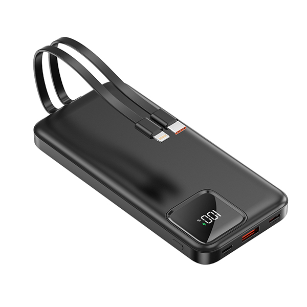 New Large Capacity 20000mAh Self Wired Mobile Power Bank
