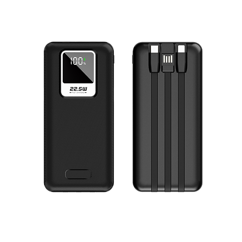 1000mAh Portable Power Bank Built-in Cable