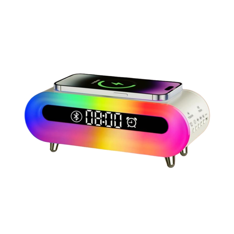 RGB Digital Alarm Clock Speaker