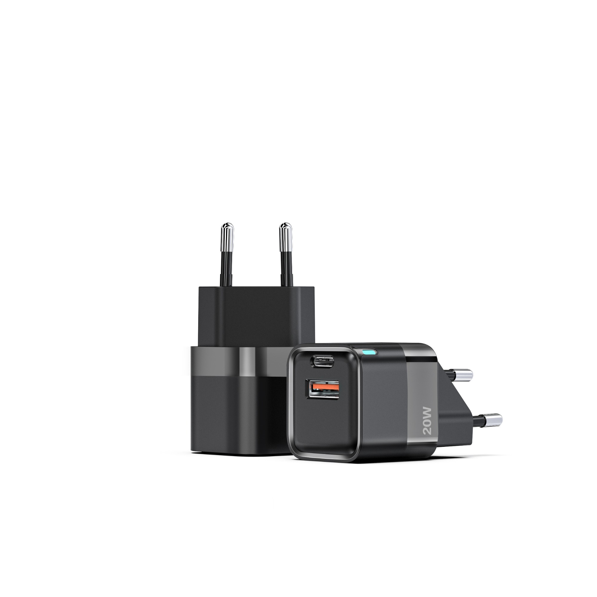 Small size walll charger 33W 1C with LED light