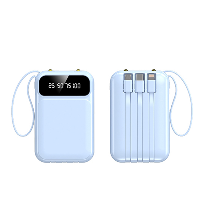 High Aesthetic Mobile Built-in Cable Power Bank