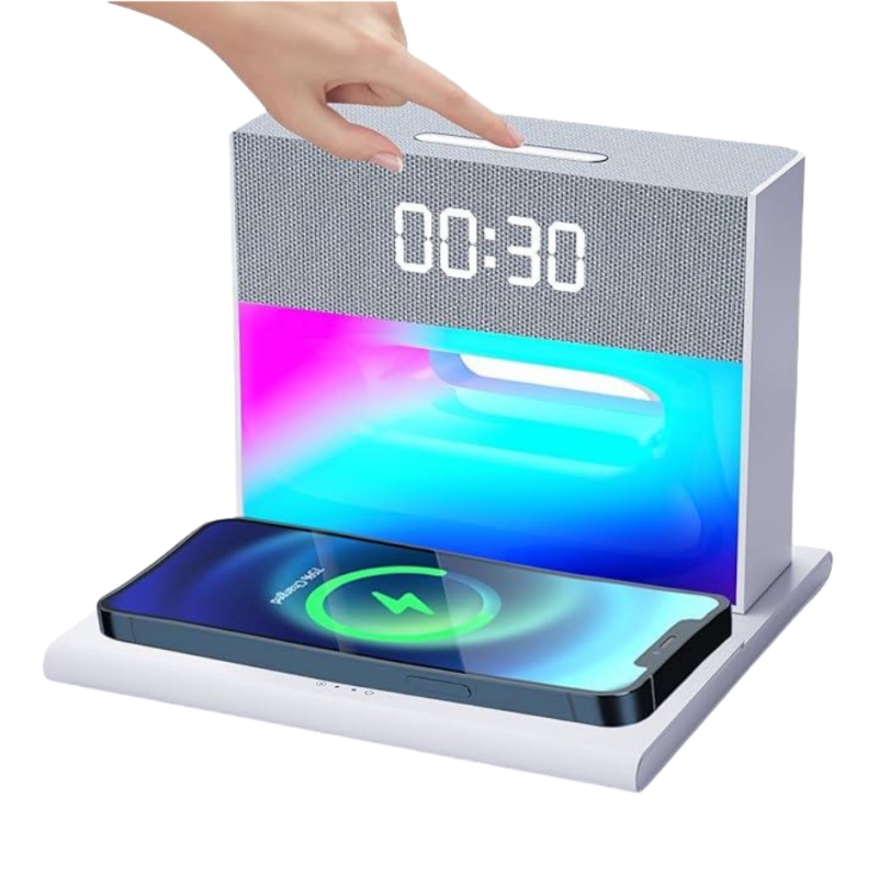 Wireless Charging LED Alarm Clock