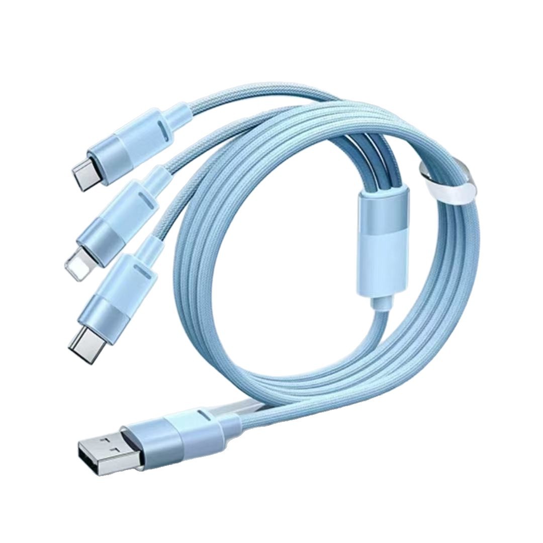 3-in-1 Data Cable with Intelligent Temperature Protection