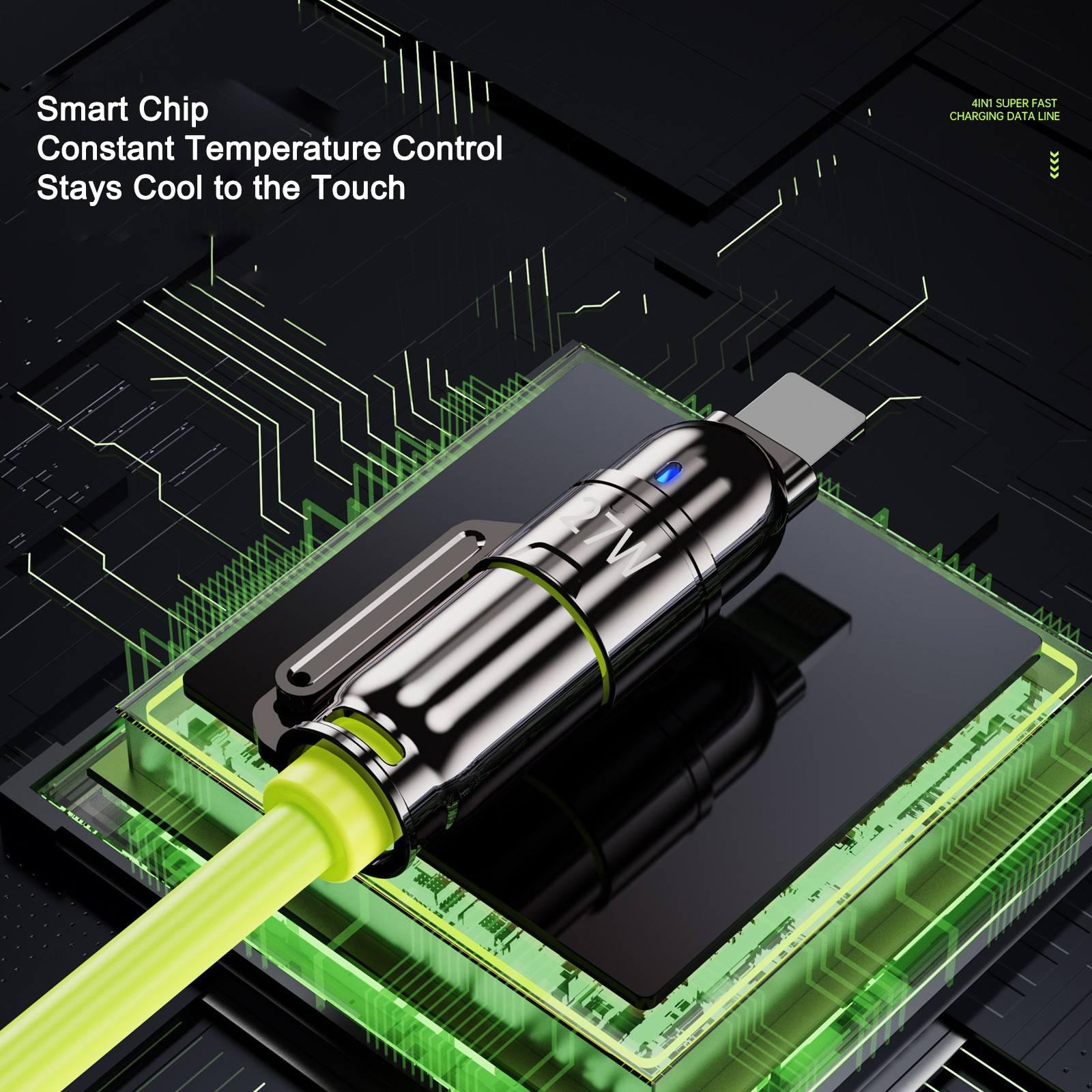 240W 4-in-1 Super Fast Charging Data Cable