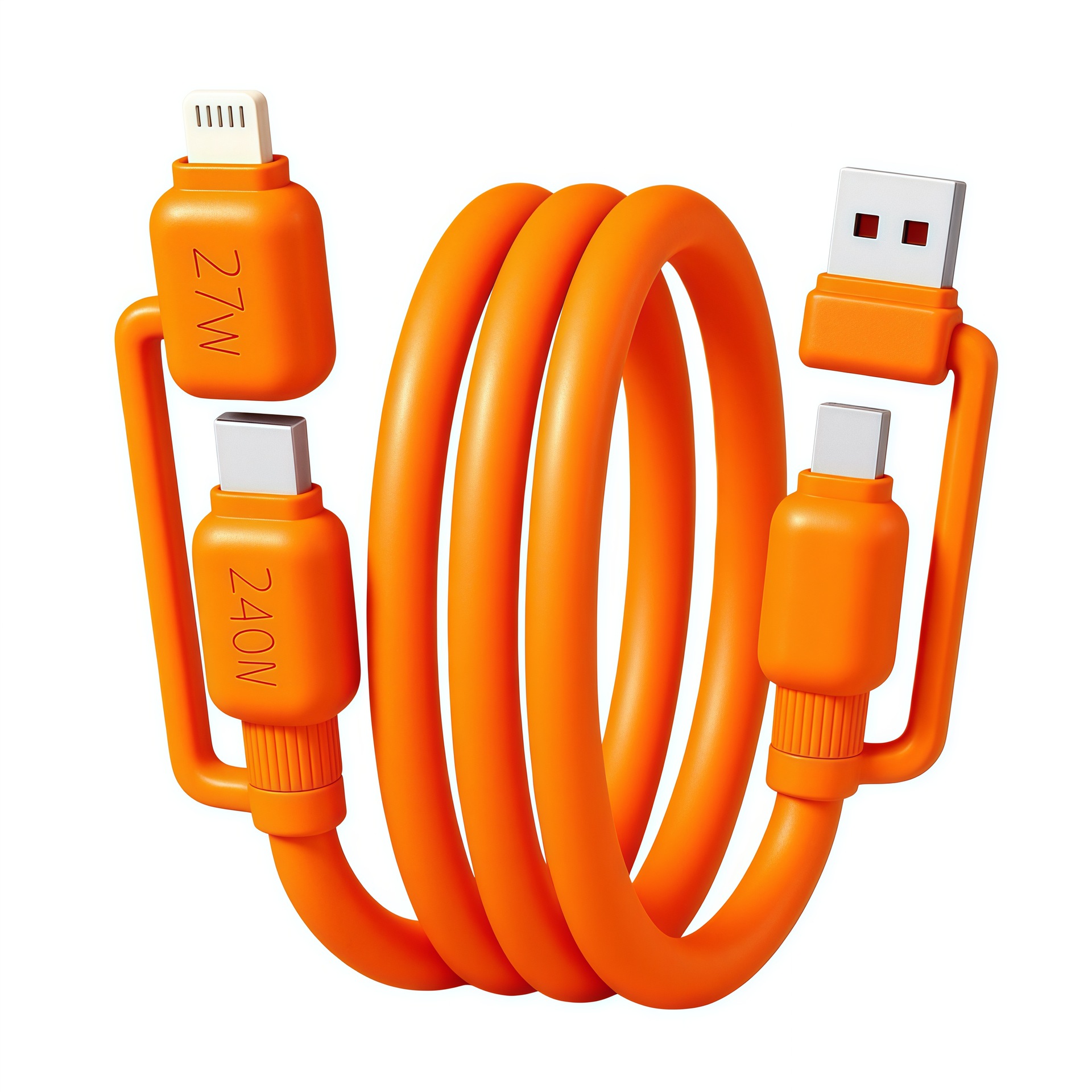 120W 4-in-1 Fast Charging Data Cable