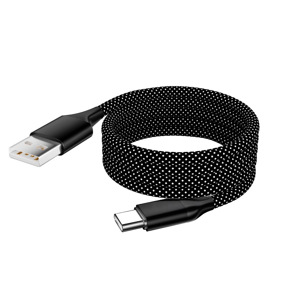 Magnetic fast charging data cable