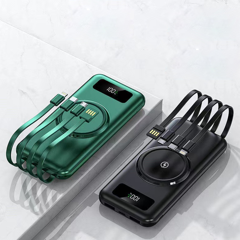Wireless Charging with Built-in Cable Power Bank