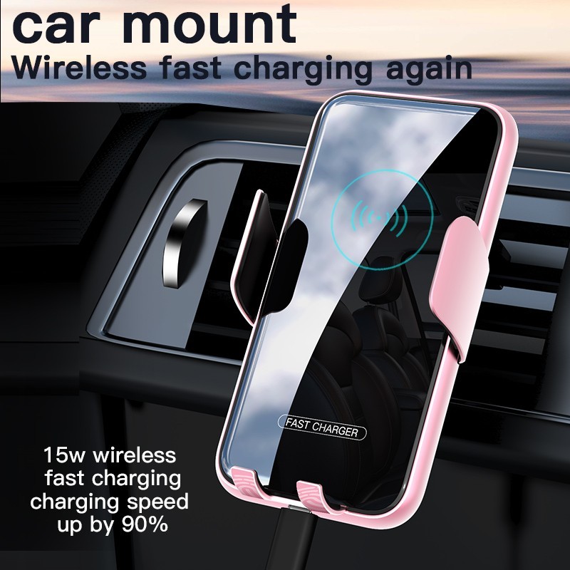 Wireless 15W car charger for phone qi fast charger