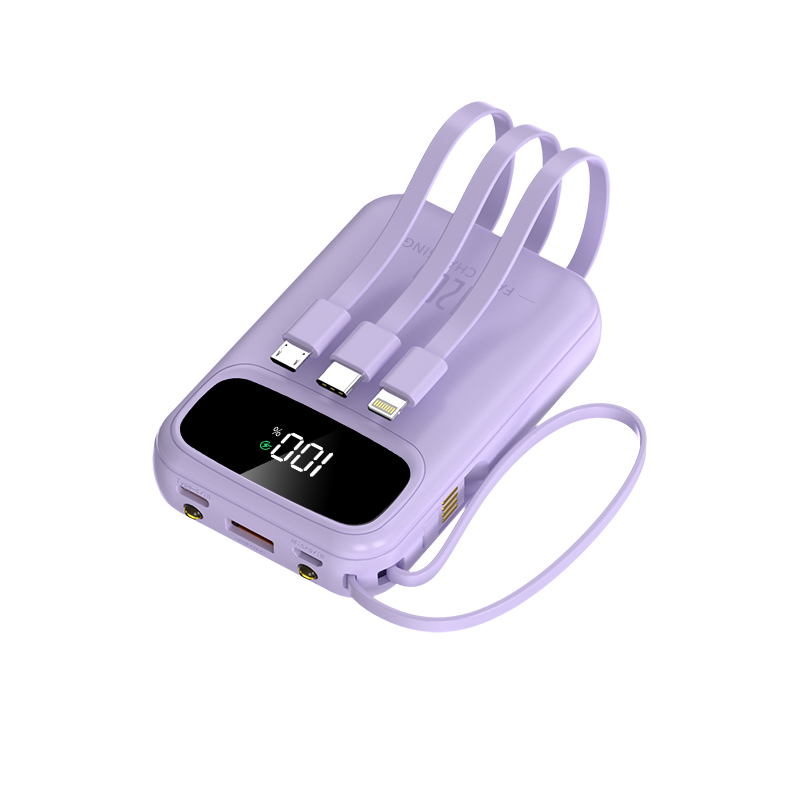 Power Bank Fast Charging with Cable Mini and Compact