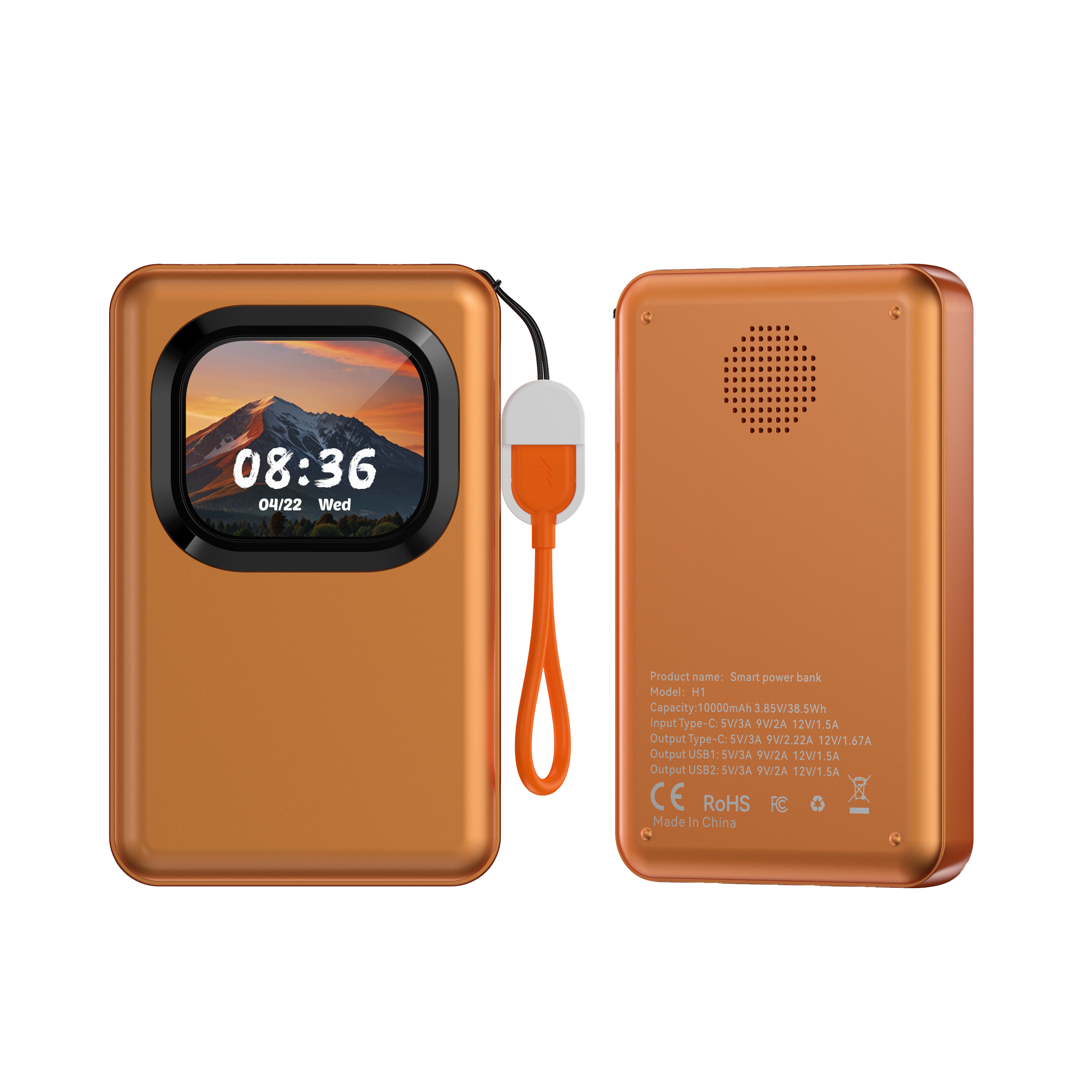 Multi Functional Intelligent Power Bank with LED Display Screen
