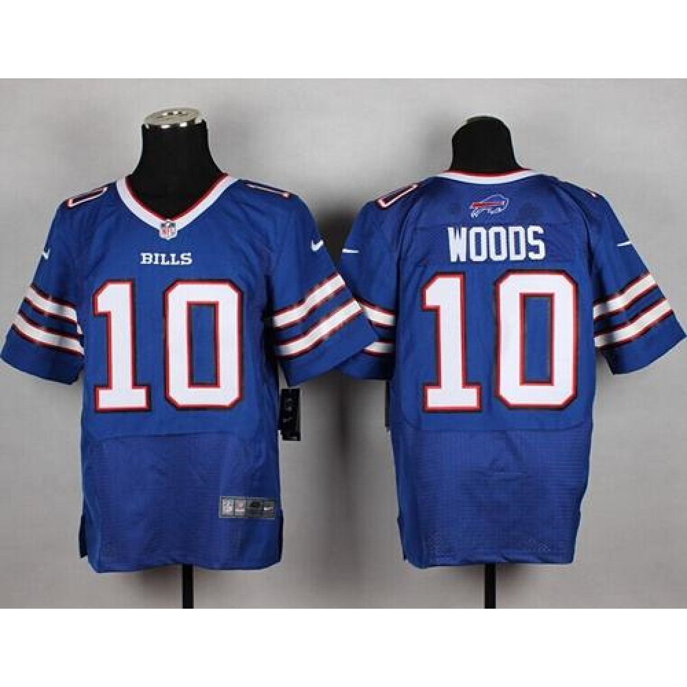 Bills #10 Robert Woods Royal Blue Team Color Men's Stitched NFL New Elite Jersey
