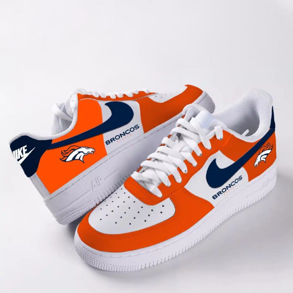 Unisex Nike x NFL Denver Broncos Custom Air Force 1 Low Team Sneakers